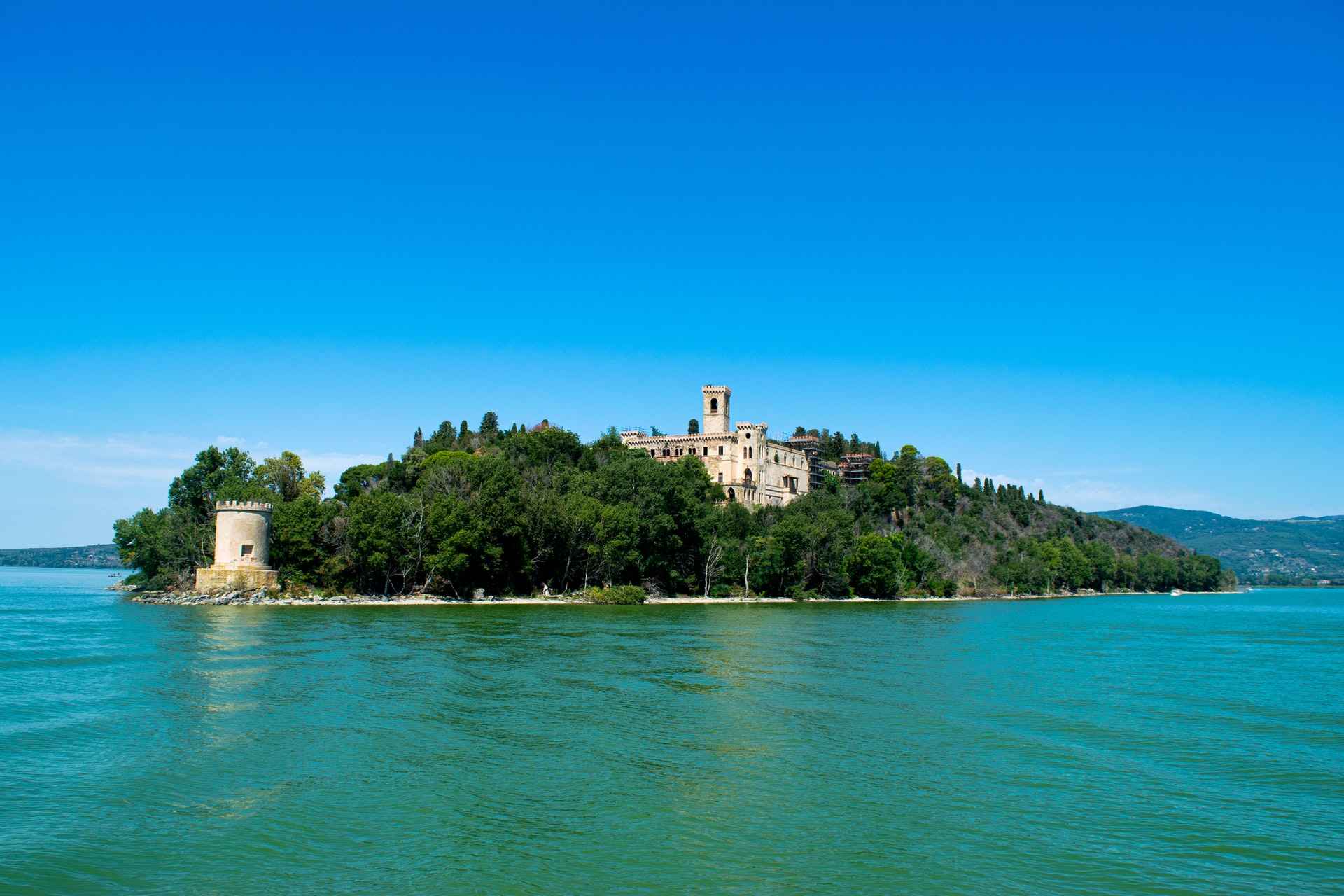 Isola Maggiore in het lago di trasimeno 