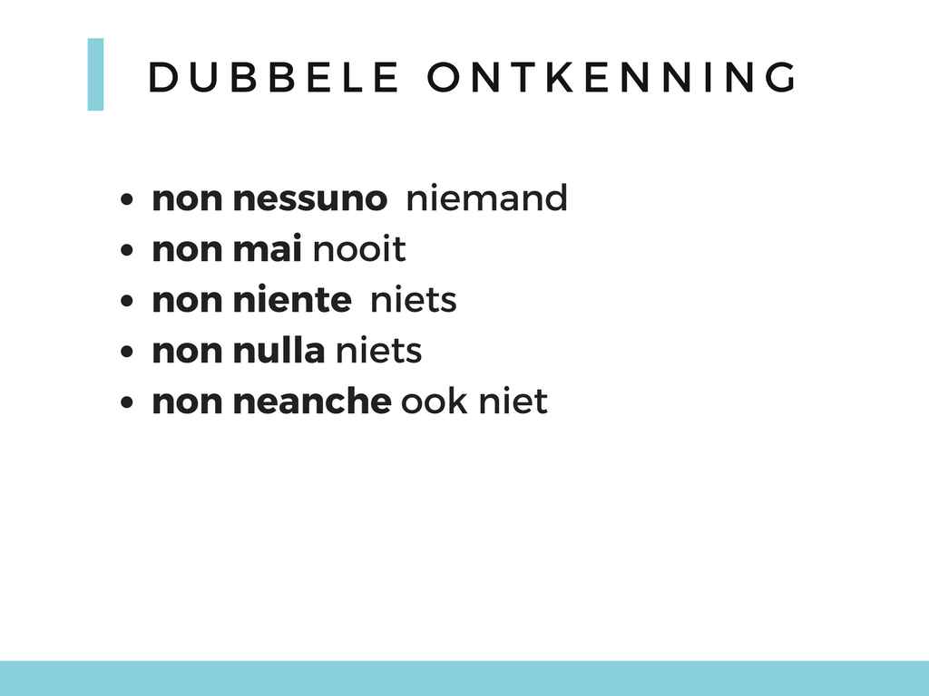 Dubbele Ontkenning