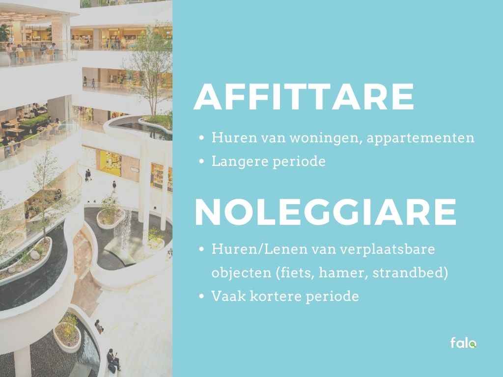 Noleggiare vs Affiattare