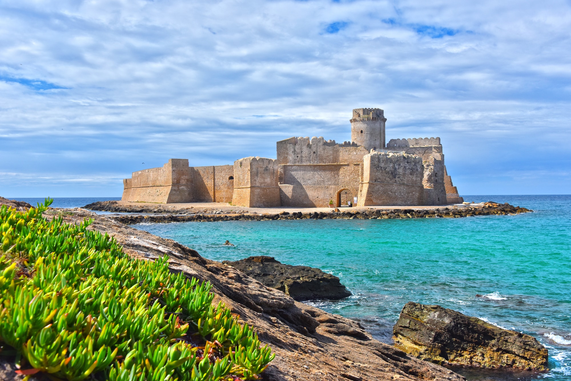 Le Castella: genieten aan de Ionische zee.